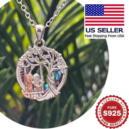 Two Sister Tree of Life Necklace – Beautiful Sister Bond Pendant Gift for Women
