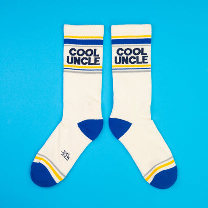 Novelty Crazy Gym Crew Socks, Fit a Women’s size 6 to Men’s size 15 ( Made in the USA )