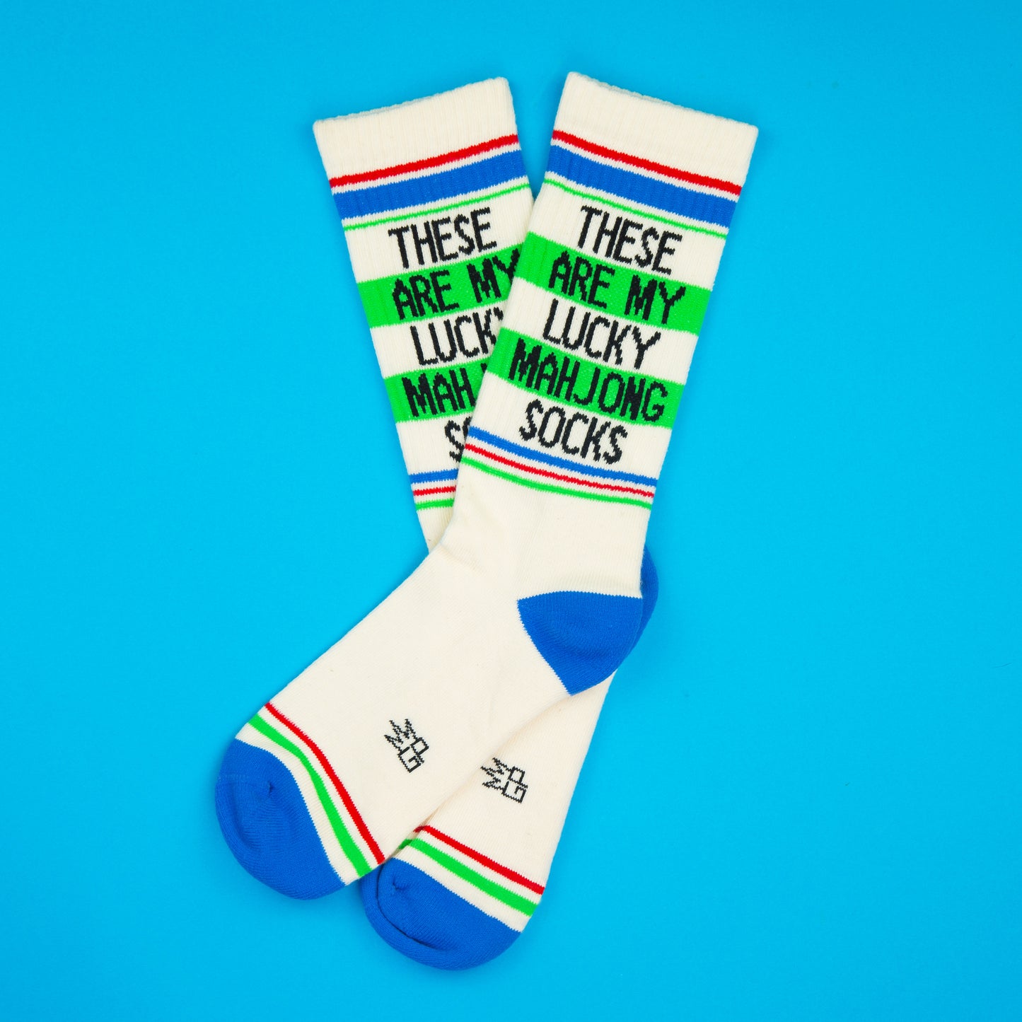These Are My Lucky Mahjong Socks, Novelty Crazy Gym Crew Socks, Fit a Women’s size 6 to Men’s size 15 ( Made in the USA )