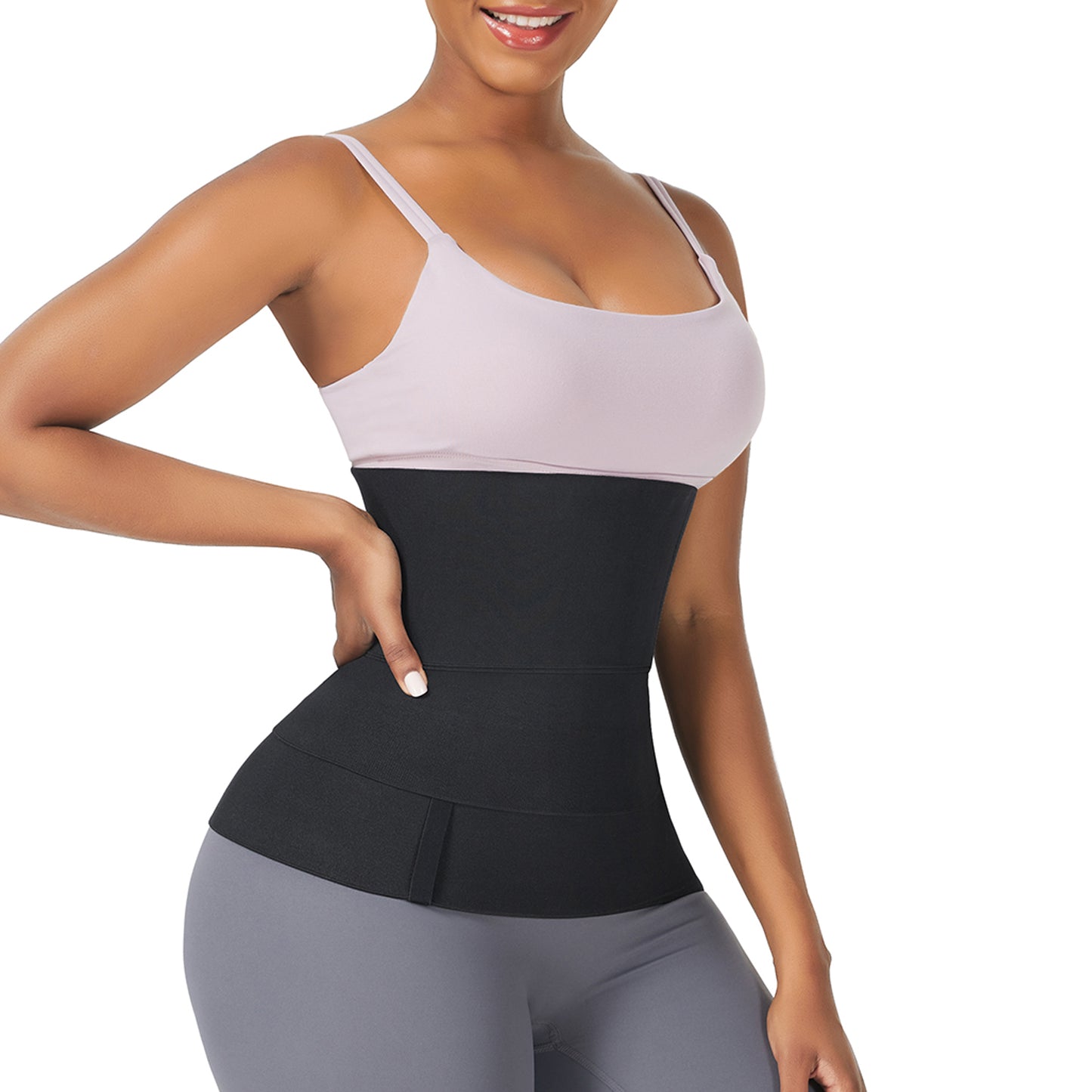 Fullness Trimmer Polyester Belt for Women, Stomach/Belly/Tummy/Body Shaper Compression Wrap, Can Fit From Size XS - 5XL