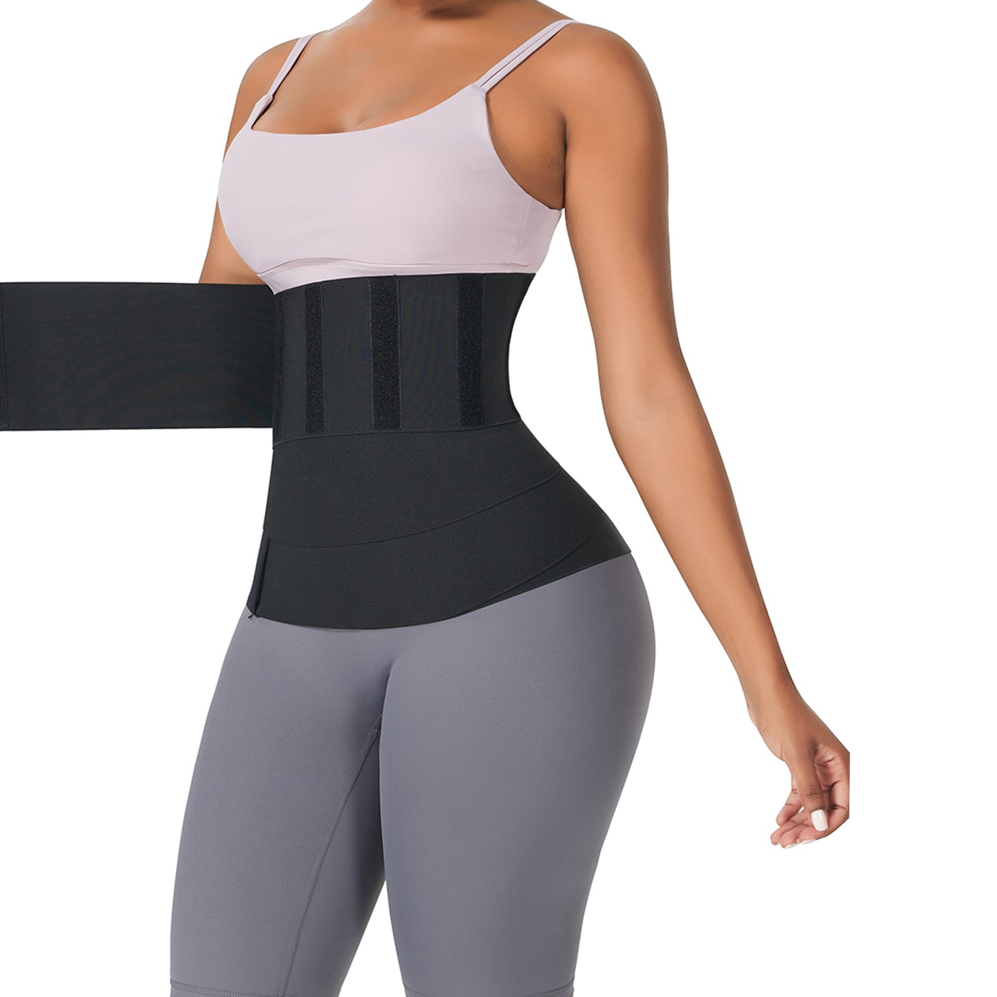 Fullness Trimmer Polyester Belt for Women, Stomach/Belly/Tummy/Body Shaper Compression Wrap, Can Fit From Size XS - 5XL