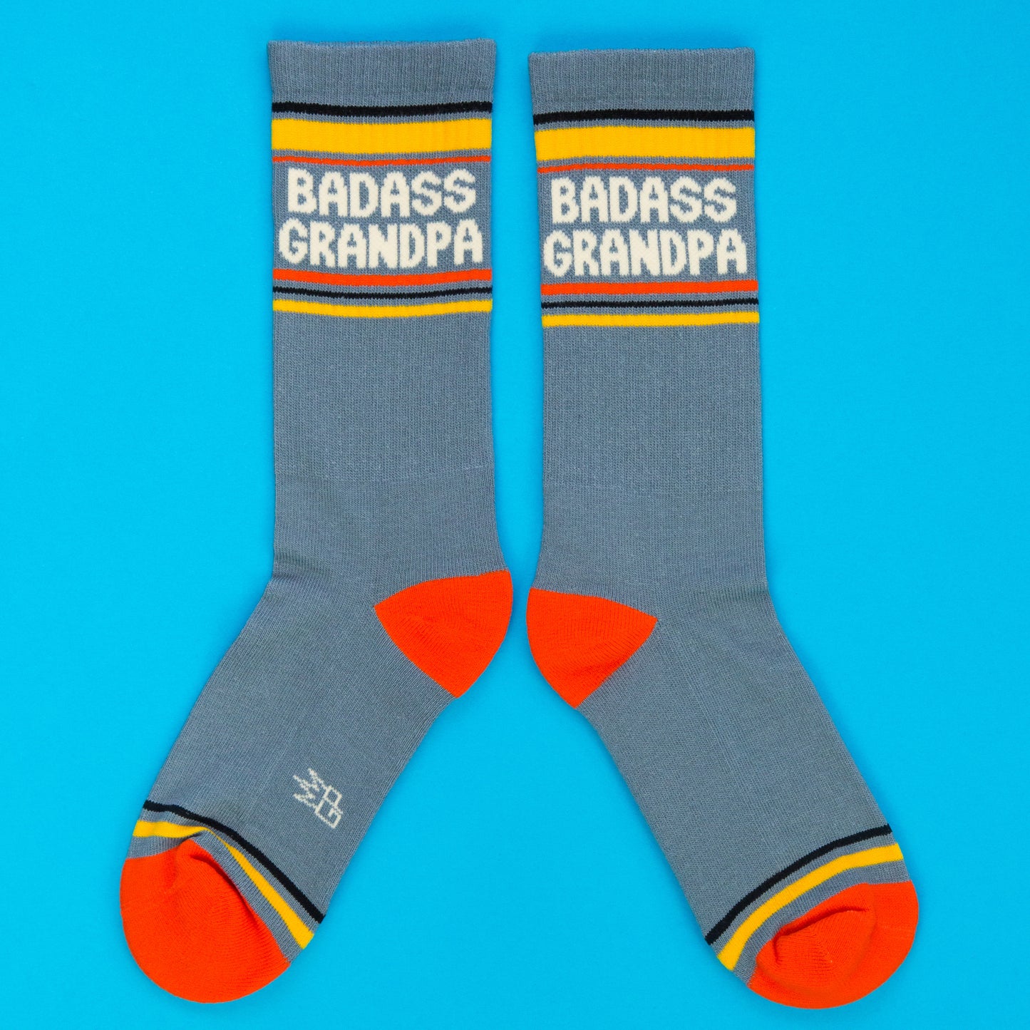 Novelty Crazy Gym Crew Socks, Fit a Women’s size 6 to Men’s size 15 ( Made in the USA )
