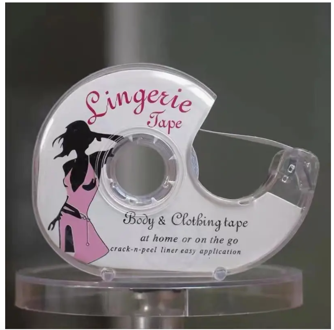 2 Rolls Double Sided Clothing Tape with Dispenser, Skin-Safe, Non-Slip Zay Outlet 2 Rolls Double Sided Clothing Tape with Dispenser, Skin-Safe, Non-Slip Zay Outlet