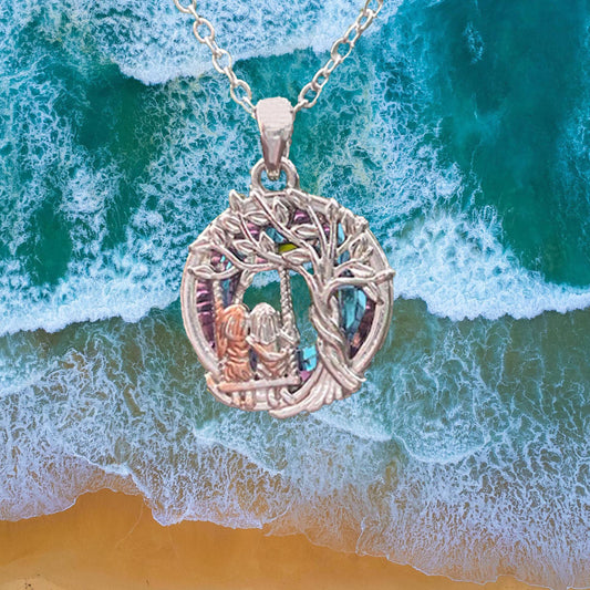 Two Sister Tree of Life Necklace – Beautiful Sister Bond Pendant Gift for Women
