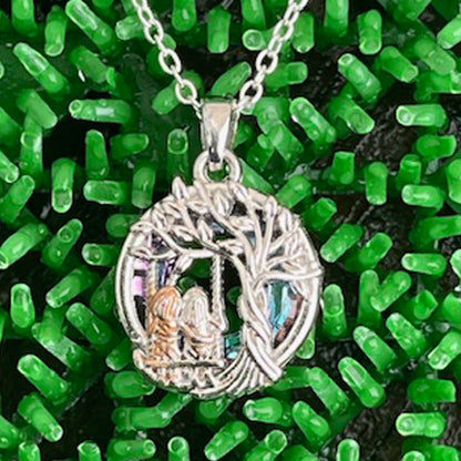 Two Sister Tree of Life Necklace – Beautiful Sister Bond Pendant Gift for Women