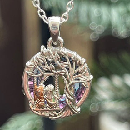 Two Sister Tree of Life Necklace – Beautiful Sister Bond Pendant Gift for Women