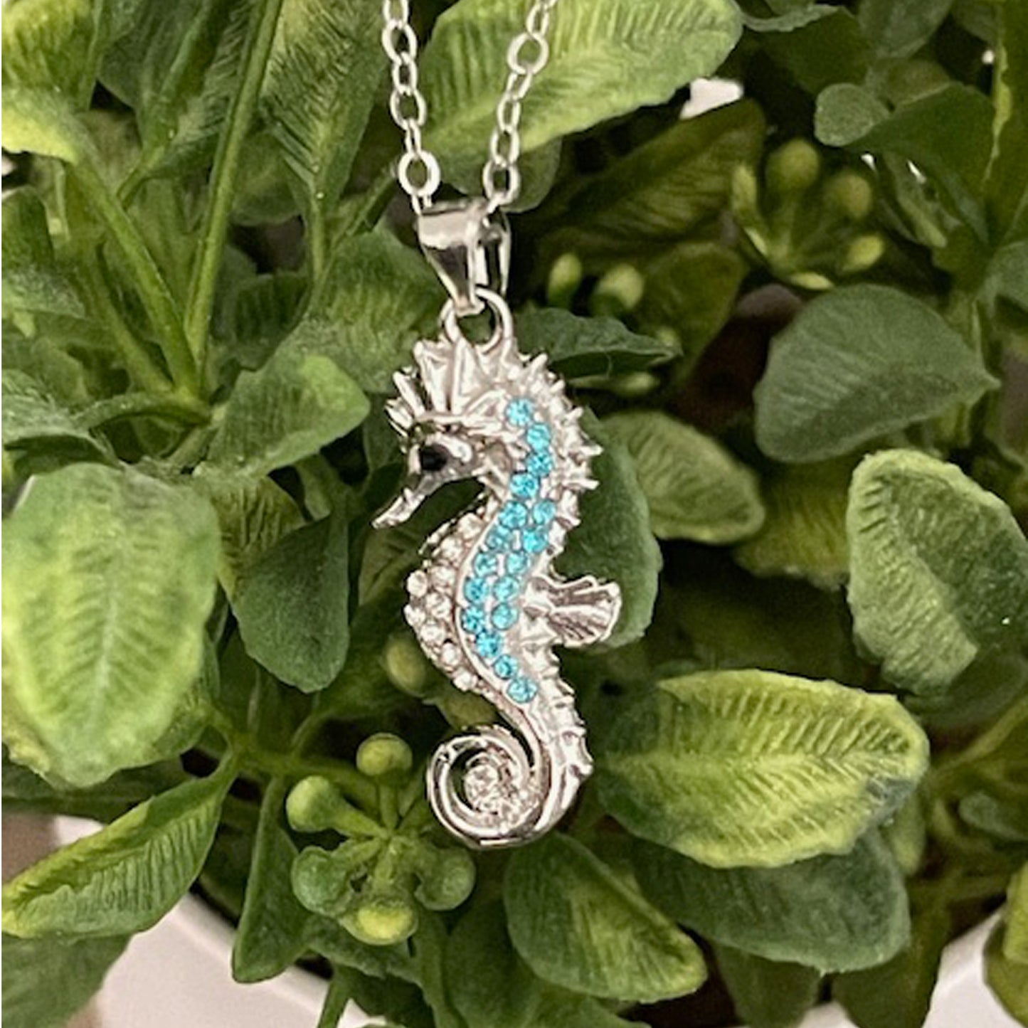 925 Sterling Silver Seahorse Necklace, Cute Ocean Pendant Jewelry Gift for Women, Birthday Gift for Mom or Best Friend