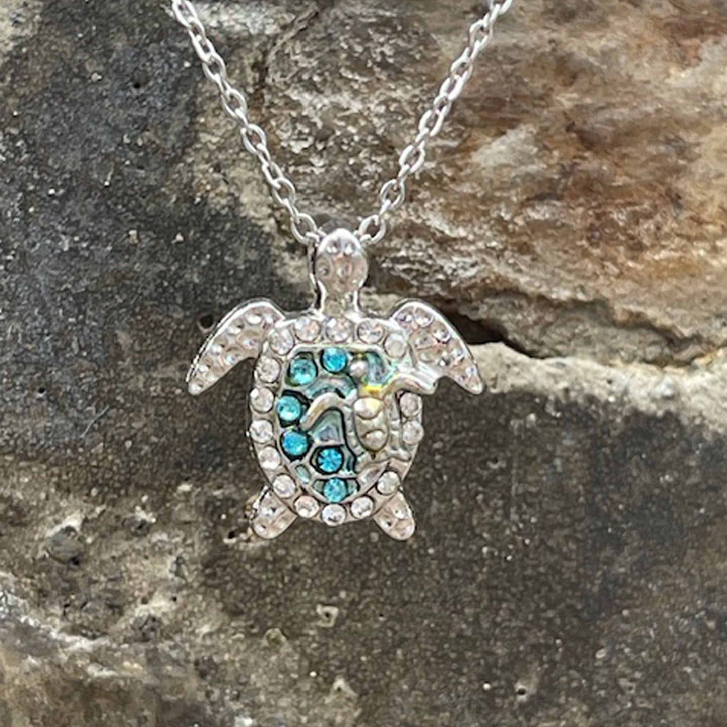 Sea Turtle Necklace 925 Sterling Silver, Ocean Turtle Pendant for Women, Birthday Anniversary Gift for Mom, Best Friend Jewelry