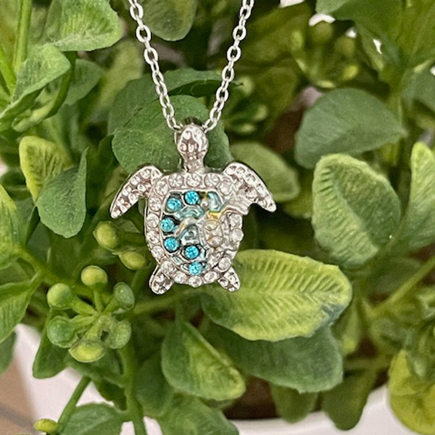 Sea Turtle Necklace 925 Sterling Silver, Ocean Turtle Pendant for Women, Birthday Anniversary Gift for Mom, Best Friend Jewelry