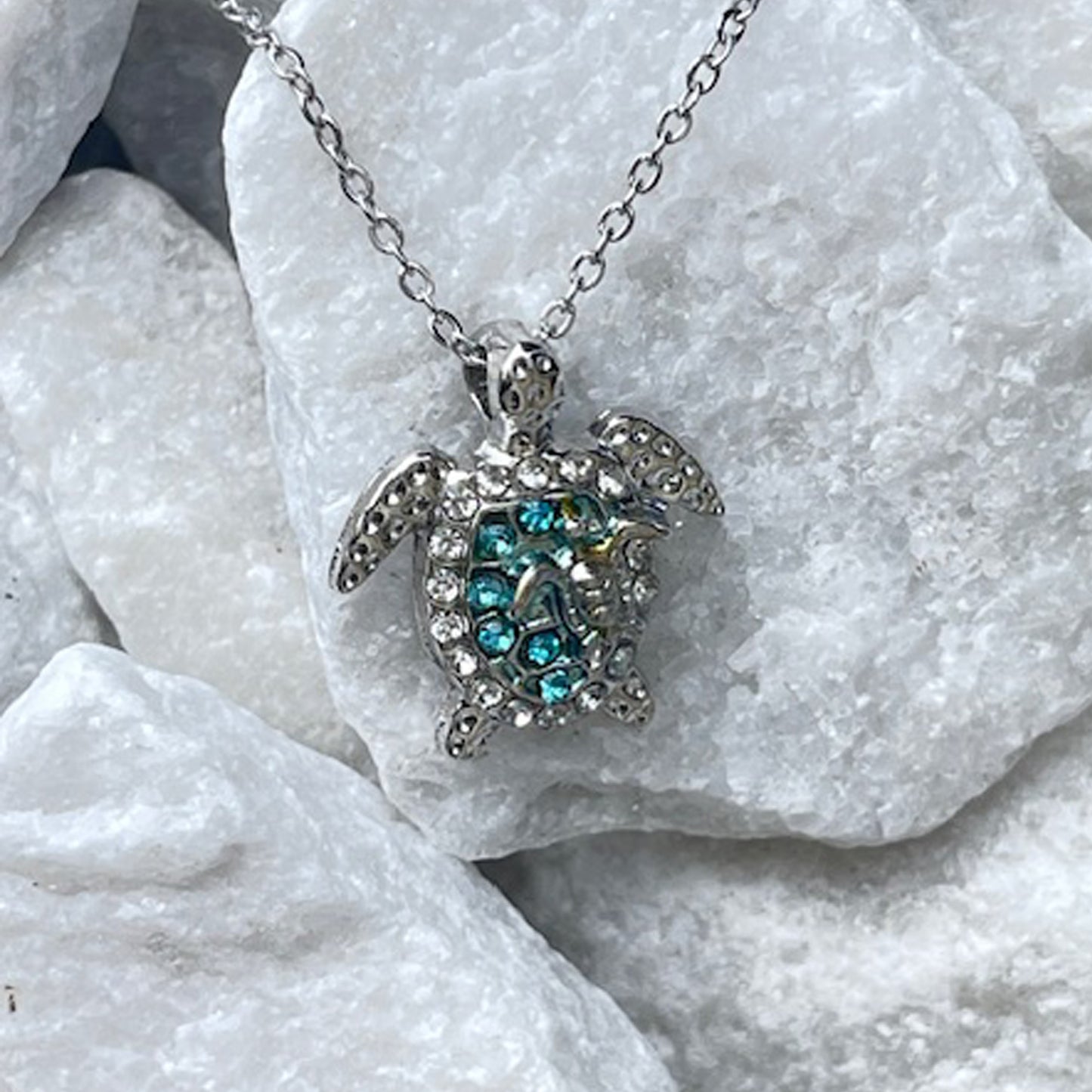 Sea Turtle Necklace 925 Sterling Silver, Ocean Turtle Pendant for Women, Birthday Anniversary Gift for Mom, Best Friend Jewelry