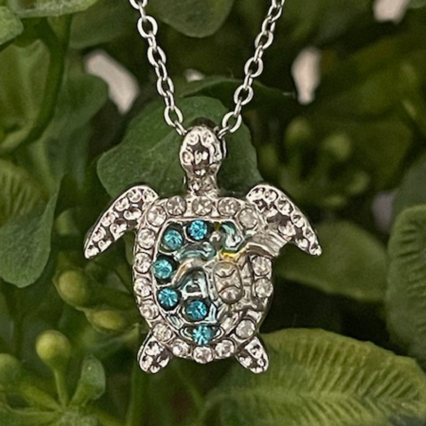 Sea Turtle Necklace 925 Sterling Silver, Ocean Turtle Pendant for Women, Birthday Anniversary Gift for Mom, Best Friend Jewelry
